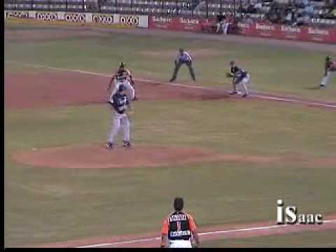 Naranjeros vs Yaquis Intento de robo