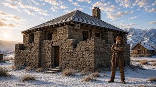 He Found 5-Foot Cut Stone Walls From an Old Fort — Roofed Them and Walls Held Heat 2 Days After Fire