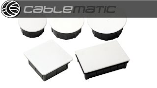 Caja empotrada de registro redonda 50x100mm distribuido por CABLEMATIC ®