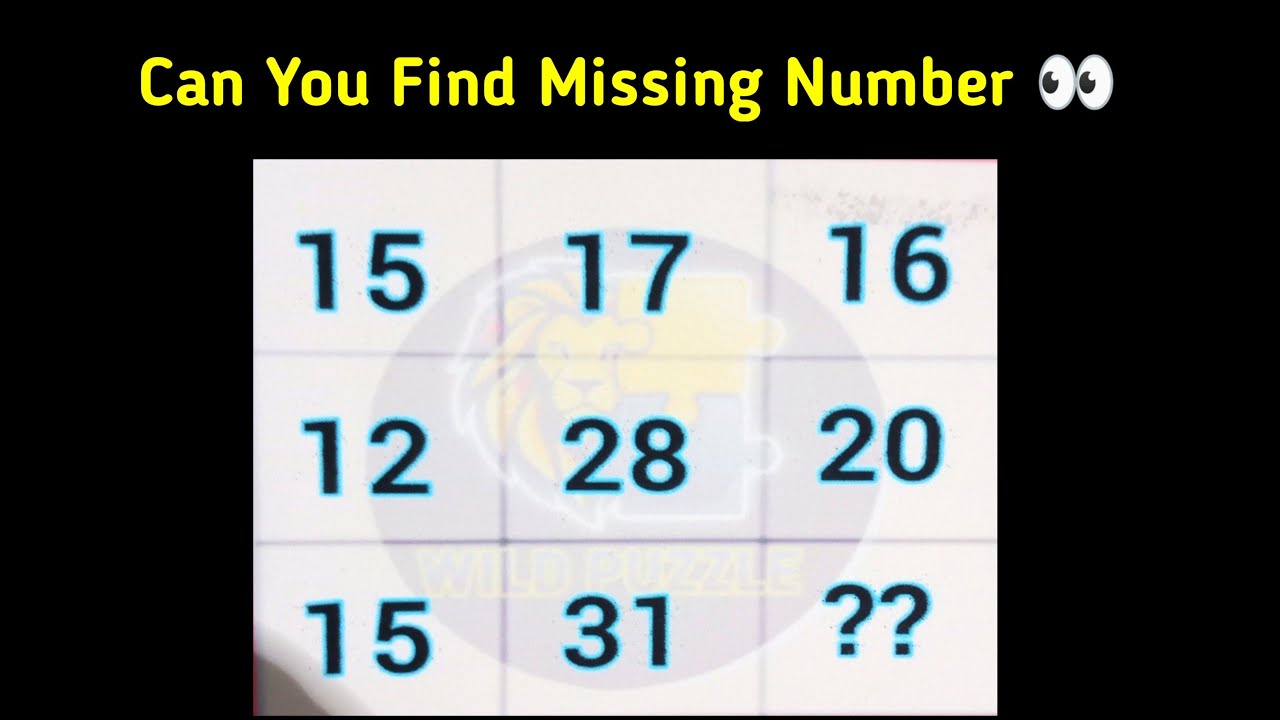Number Game | Find missing number Math Puzzle Live 🧩