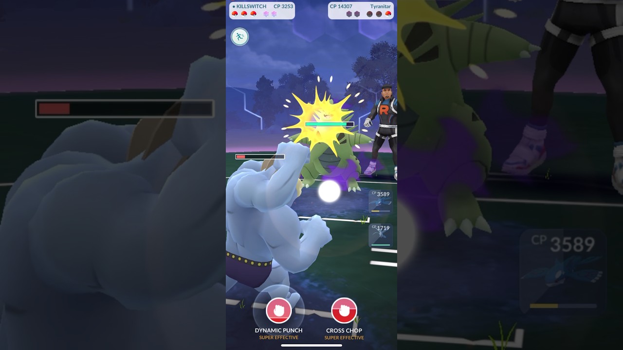 [Pokemon GO] Gym Leader Cliff Battle #61 (Shadow Larvitar) 