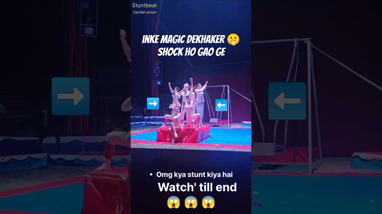 “Perfect Timing Flip 😱 Flying Man Circus Stunt | 