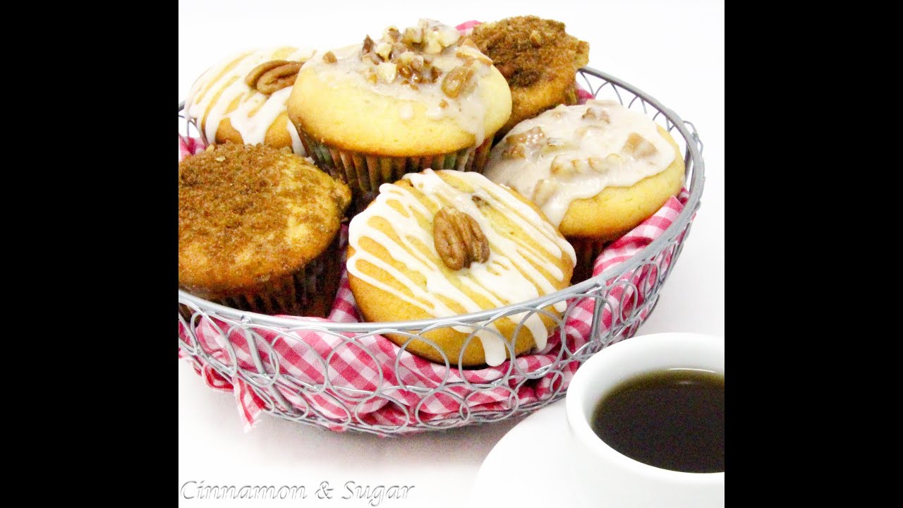 Sour Cream Pecan Coffee Cake Muffins YouTube