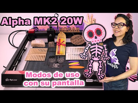 “Alpha Mk2 20W by Algolaser: Works without a computer! Easy and powerful laser engraving”