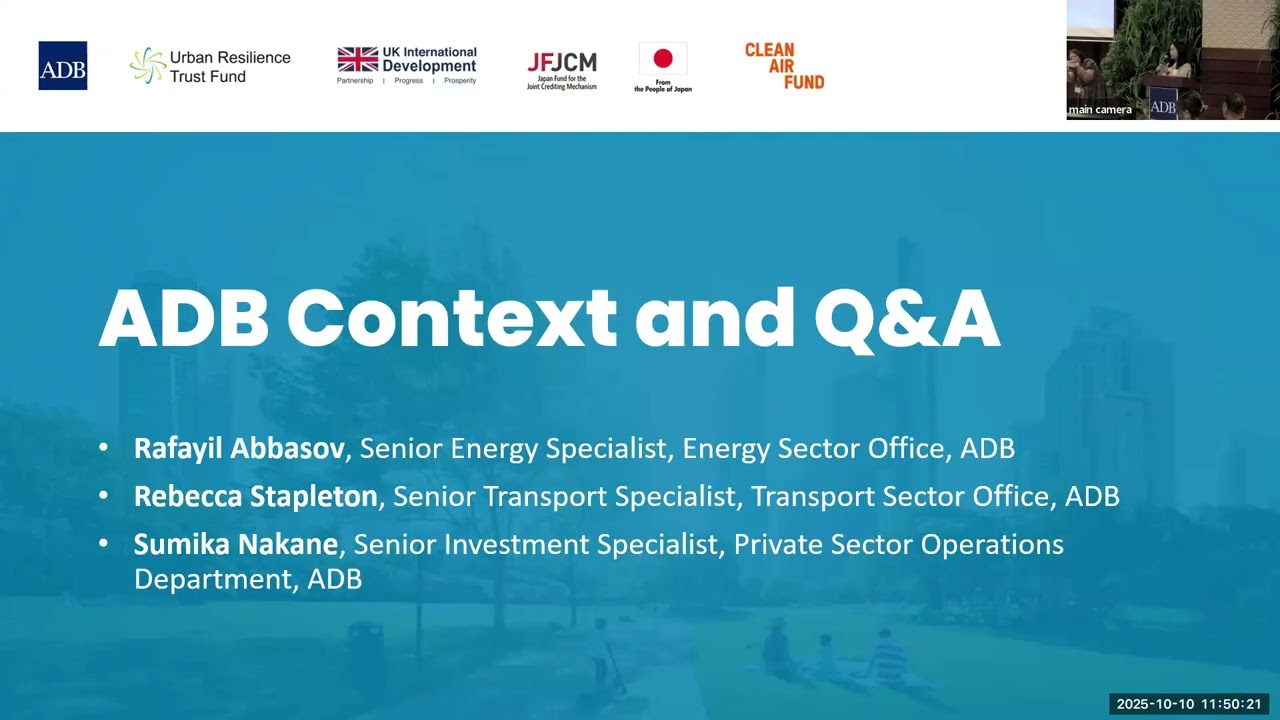 Обучение по использованию инструментария для улучшения качества воздуха: контекст Азиатского банк...