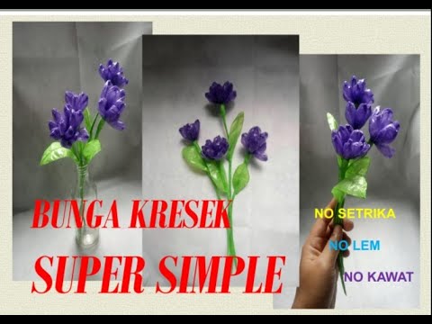 BUNGA KRESEK SUPER SIMPLE || NO SETRIKA|| NO RIBET || NO LEM || NO KAWAT