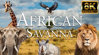 African Savanna 8K ULTRA HD | Amazing Wild Animals of Africa | African Safari