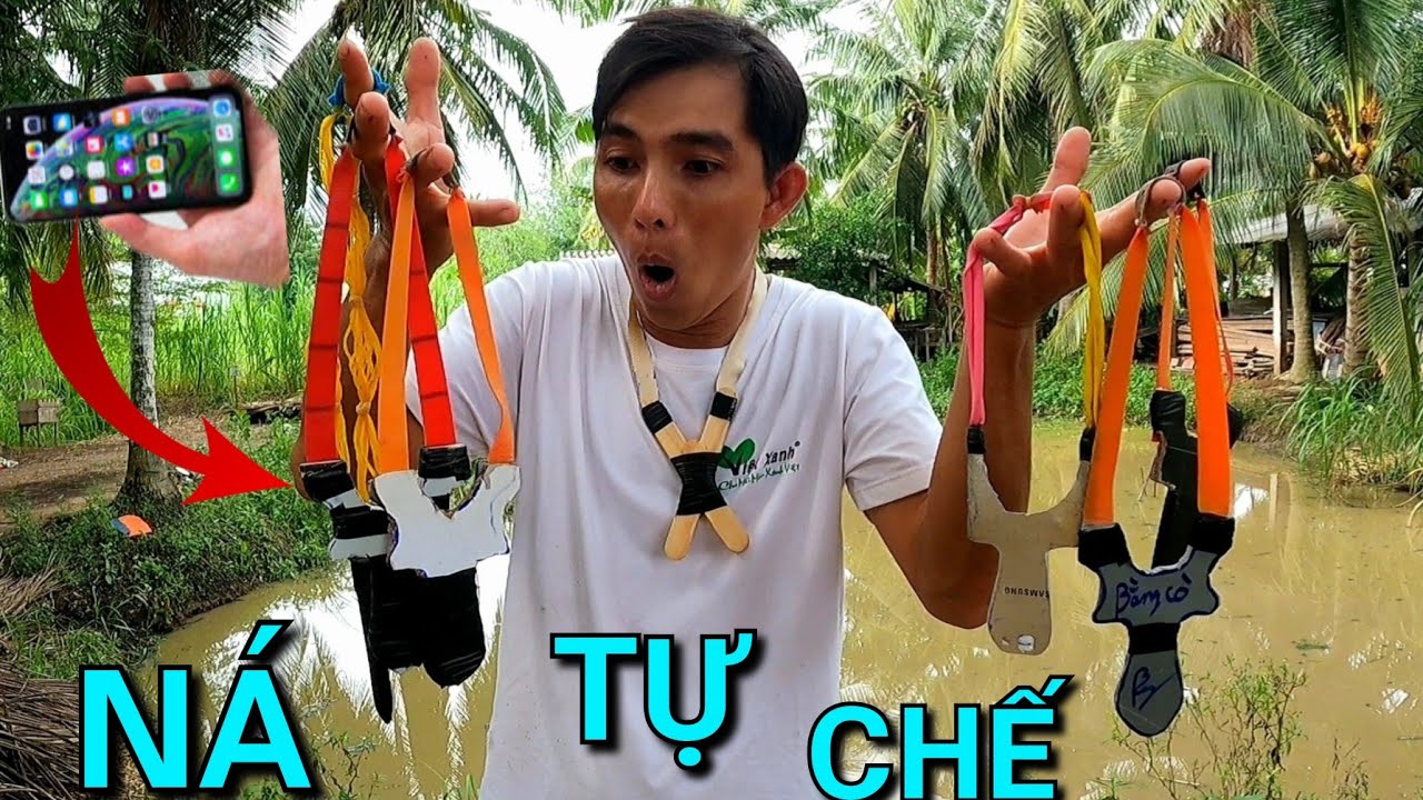 Chế Tạo Ná Bằng Nhựa Que Kem Điện Thoại Giấy Tấm Bảng Gạch Men Mốc Áo Đại Chiến Bắn Ná