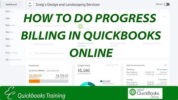 How to do Progress Billing in Quickbooks Online