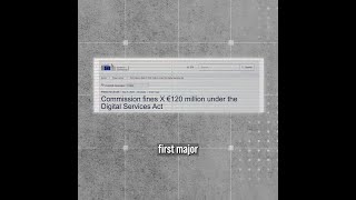 🚨 The EU fined X €120m under the Digital Services Act