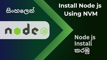 How to install node js Sinhala | Node.js Using NVM Step-by-Step Guide