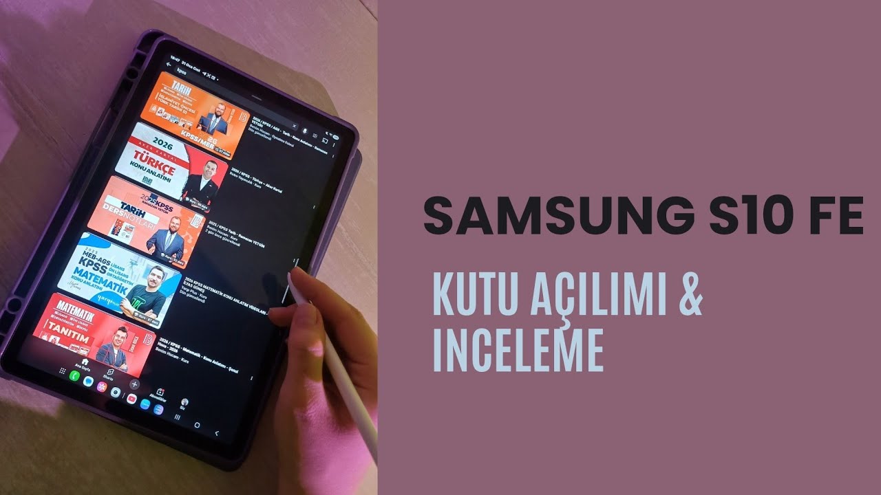 Samsung Tab S10 Fe /Kutu Açılımı&İnceleme✨️