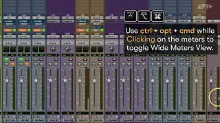 Pro Tools Tech Tip — Wide Meters & Narrow Mix