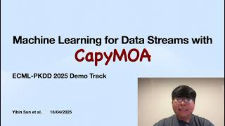 Machine learning for data streams with CapyMOA