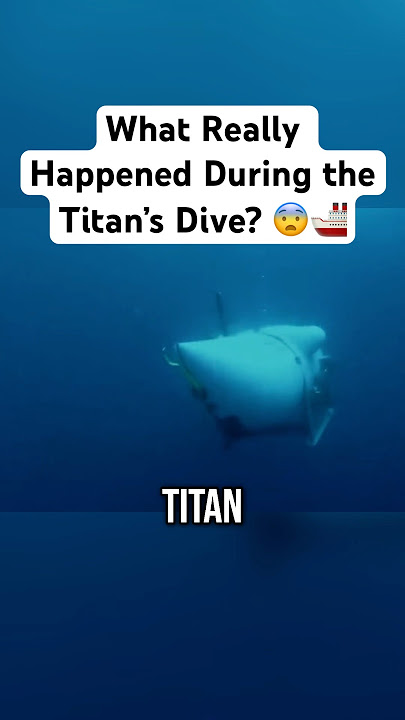 Titan Submarine: What Went Wrong? 🌊 #titanic #titan #ocean