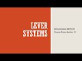 Lever Systems - Biomechanics