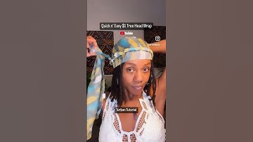 Quick n’ Easy Turban Style Head Wrap from Dollar 💲Tree! #coveryouredges #protectivestyles