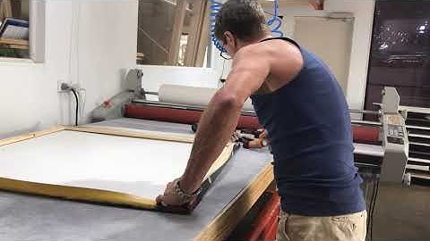 Cutting, Joining and Stretching an Artists Canvas