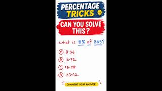 Percentage Tricks in Seconds | Fast Math Shortcut #percentagetrick #mathshort #mentalmath #quickmath