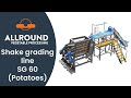 Shake grader sg 60 line with potatoes  allround vegetable processing