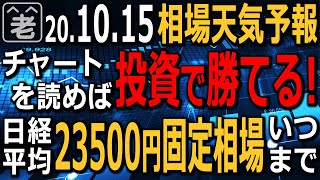 【相場天気予報】アメリカ追加経済対策、選挙前の合意「絶望」で米３指数下落。為替もやや円高方向に動いている。「バイデン勝利」を織り込み始めた相場だが、まだ波乱があると見ておくべき。ラジオヤジの相場解説。