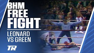 Sugar Ray Leonard's most vicious KO  | Sugar Ray Leonard vs Dave Boy Green |  Free Fight