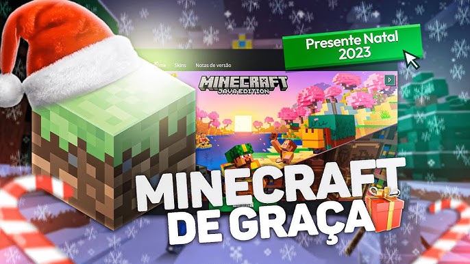 Como ter MINECRAFT ORIGINAL DE GRAÇA no SITE OFICIAL! (2023) 