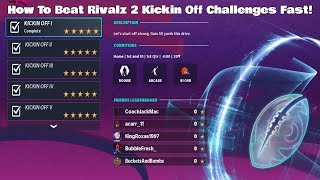 How To Beat Rivalz 2 Kickin Off Challenges Fast! Madden 21 Ultimate Team