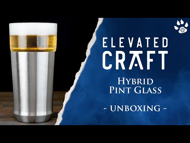 Elevated Craft Hybrid Cocktail Glass, Stainless Steel & Glass