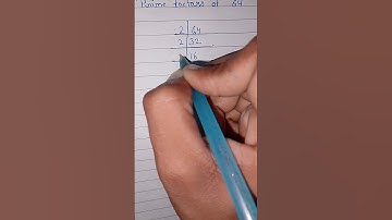 Prime factors of 64 #shorts #viralvideo