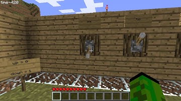MineCraft 3 Bit adder with 7 segment display