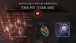 Level 200 Pit in 1 minute 47 seconds - Blight Necromancer - Diablo 4 Season 4 PTR