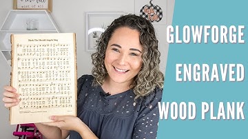 Using Glowforge to Engrave Sheet Music on a Wood Slice