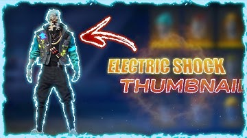 How to make electric shock thumbnail free fire | free fire electric shock thumbnail | ps cc
