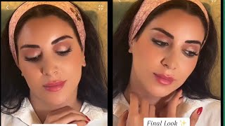 Following a vintage makeup tutorial from 1960s! | تطبيق توتريال مكياج الستينات