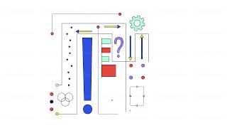 Neural network data line 2D object animation