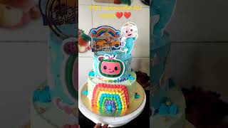 Cocomelon Themed Two Tier Semi Fondant Cake Design Plzz Subscribe For More Cake Design