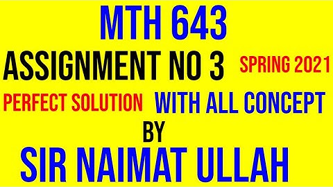 MTH643 assignment no 3 solution 2021|MTH 643|assignment 3|MATLAB|ode45|initial value problem|VU.