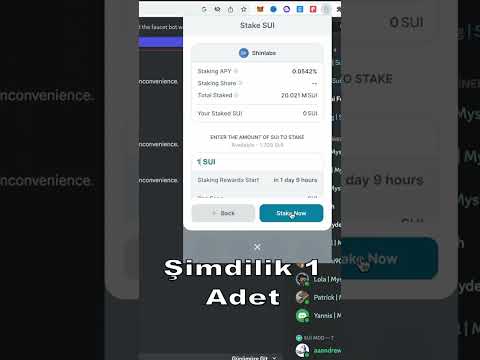 Sui Testnet ! Staking Yapıyoruz - Bedava Test Token Kazan