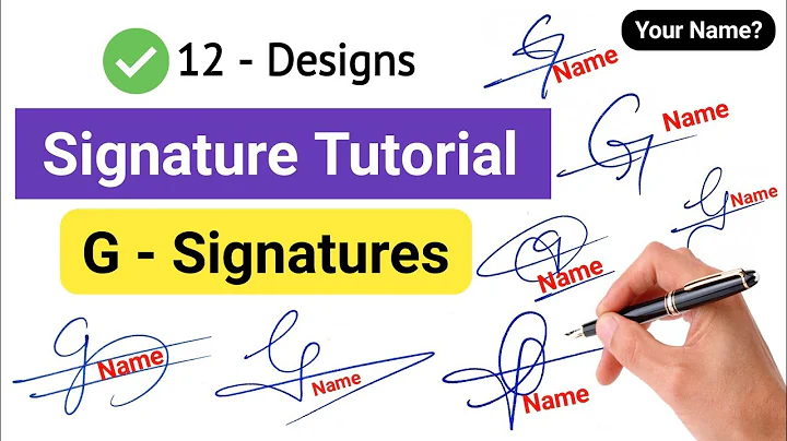 ✅ Signature Style Of My Name | G Signature Ideas #signature