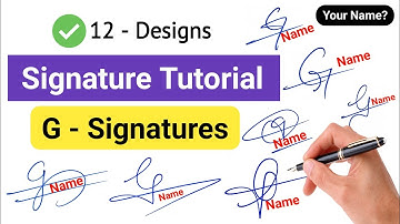 ✅ Signature Style Of My Name | G Signature Ideas #signature