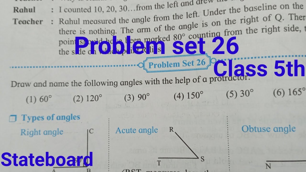 Problem set 26 Class 5th Maths - YouTube