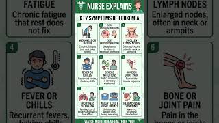 Key Symptoms of Leukemia #nurseexplains #medicalfacts #internationallyeducatednurse