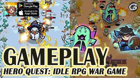 HERO QUEST IDLE RPG WAR GAMES GAMEPLAY - MOBILE GAME (ANDROID/IOS)