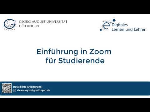 Zoom Einführung für Studierende der Uni Göttingen