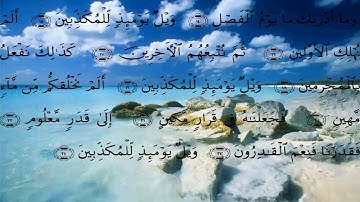 سورة المرسلات بقراءة مشاري العفاسي.mp4