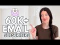 How I Grew My Email List to Over 60000 Subscribers | Newsletter Strategy