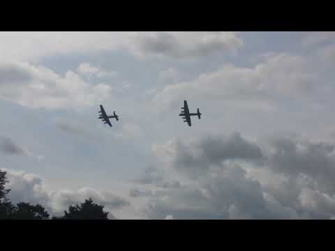 Last Two Airworthy Lancasters FM213 & PA474 at Little Gransden UK 24th August 2014