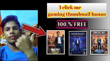 How to make attractive gaming thumbnail | how to make gaming thumbnail in mobile
