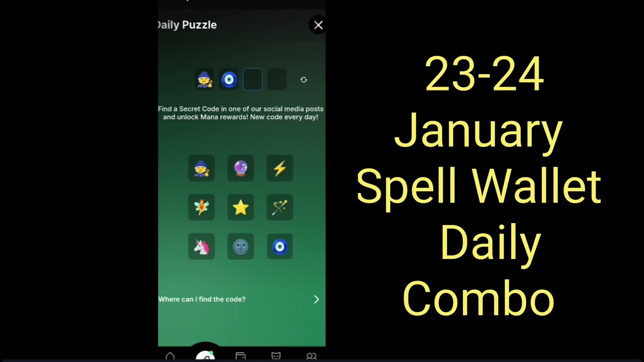 Spell Wallet Daily Puzzle 23-24 January Spell Wallet Daily Combo | Spell Wallet |